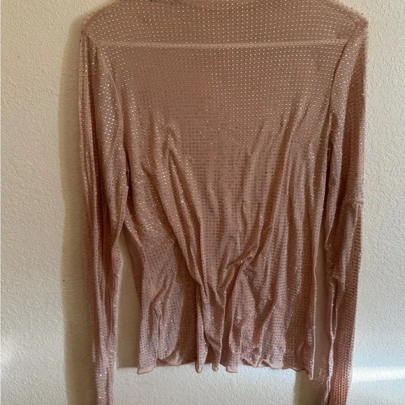 Intimately Free People | Dance All Night Top | Peach | L | Night-Out Sheer - Picture 4 of 7
